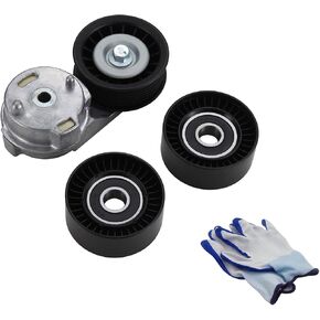 90K-38382 (3PCS 38382+38058+38058) Serpentine Belt Drive Component Kit Without Belt Fit For Dodge Ram Series Pickup 2003-2008 V-8 5.7 L OE#ACK071013