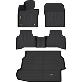 Binmotor-Floor Mats for 2023 2024 2025 Prius Floor Mat and Cargo Liner Set for Prius and Prius Prime(PHEV), All Weather Protection,Waterproof Car Mats Prius Accessories