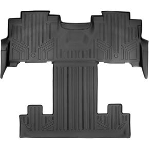 SMARTLINER Floor Mats 2nd and 3rd Row Liner Black Compatible with 2018-2022 Expedition/Navigator with Bucket Seats (Including Max and L)