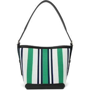 Tote Bag for Women, Striped Bucket Top-Handle Handbags,Leather Tote Shoulder Bag for Travel, Work