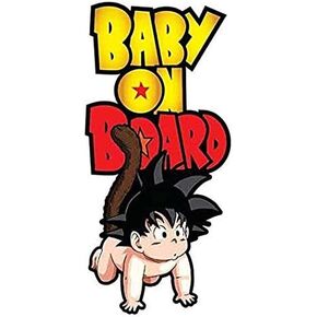 Baby on Board for Dragonball GokuCartoon - Sticker Graphic - Weatherproof & Long Lasting Sticker