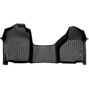 MAXLINER Floor Mats 1st Row 1pc Liner Black for 2012-2018 RAM 1500 Quad Cab with 1st Row Bench Seat and Front Dual Floor Hooks