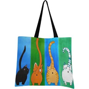 Canvas Tote Bag for Women with Pocket,Canvas Tote Purse Work Tote Bag Canvas Shopping Bag