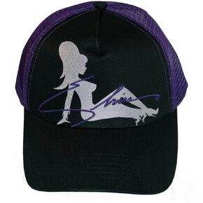 kreepsville 666 Elvira Mistress of The Dark Purple Mesh Trucker Girl Snapback Hat