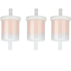 12581-43012 Fuel Filter 5/16" Inline Fuel Filter for Kubota Fuel Filter 12581-43012 13351-43010 BX25 BX22 BX1850 BX23D BX24D BX1870 BX1860 BX1830D Lawn Tractor Mowers (3 Pack)