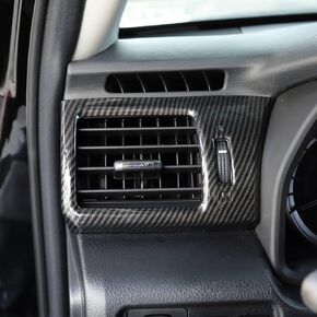 Voodonala for 4Runner Center Console Air Conditioner Outlet Vent Trim Compatible with Toyota 4Runner SUV 2010-2023(Carbon Fiber Black,2Pcs/Set) in Saudi Arabia