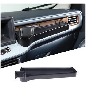 Car Co-pilot Passenger Storage Tray Organizer Compatible with Ford Maverick 2022 2023 Car Co-pilot Center Console Organizer Storage Box ABS Interior Storage Expansion Accessories with Phone Holder