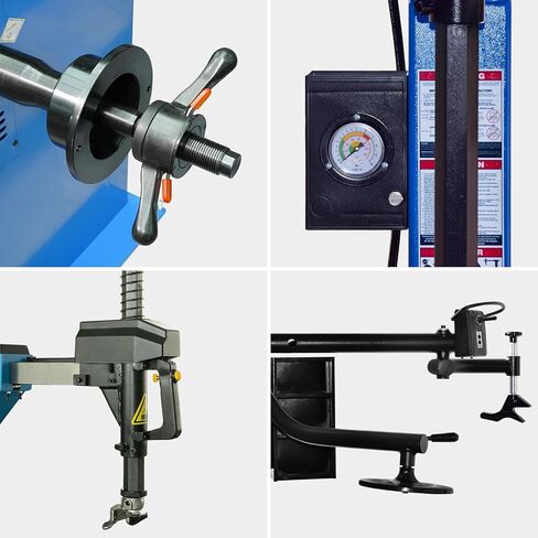 مبدل إطارات 2.0 HP مقاس 24 بوصة مع أذرع مساعدة مزدوجة ووظيفة النفخ، ضمان لمدة 12 شهرًا 110 فولت مناسب لصيانة السيارات in Kuwait