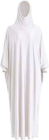 OBEEII Prayer Dress for Women Muslim Dolman Long Sleeve One Piece Hijab Abaya Dress Islamic Dubai Full Cover Ramadan Kaftan in Kuwait