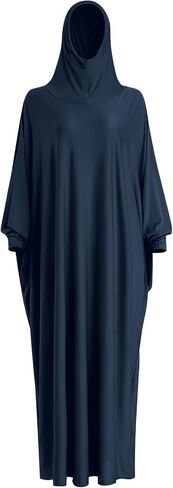 OBEEII Prayer Dress for Women Muslim Dolman Long Sleeve One Piece Hijab Abaya Dress Islamic Dubai Full Cover Ramadan Kaftan in Kuwait
