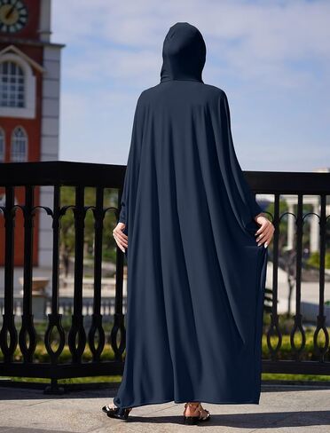 OBEEII Prayer Dress for Women Muslim Dolman Long Sleeve One Piece Hijab Abaya Dress Islamic Dubai Full Cover Ramadan Kaftan in Kuwait