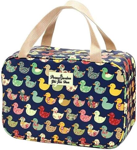Large Makeup Bag Toiletry Bag for Women Make Up Bag Cosmetic Bag Toiletries Bag Brush Bags for Traveling (Navy Duck) in Kuwait