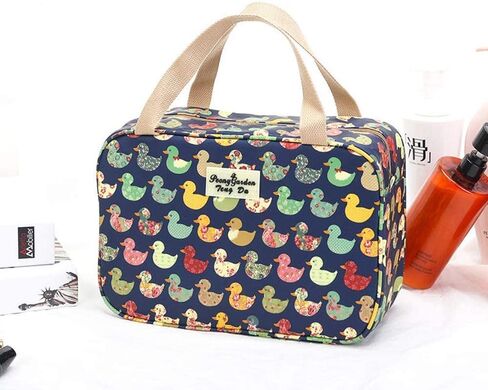 Large Makeup Bag Toiletry Bag for Women Make Up Bag Cosmetic Bag Toiletries Bag Brush Bags for Traveling (Navy Duck) in Kuwait