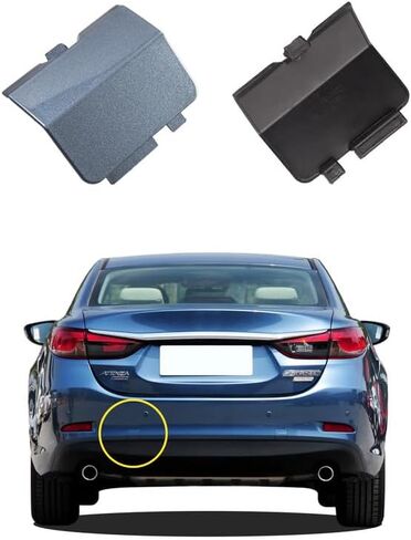 Car Rear Bumper Tow Hook Cover Compatible with Mazda 6 Atenza 2013 2014 2015 2016 2017 2018 Trailer Cover Cap GJR9-50-EK1-51 Small Lid Towing Eye Cap Blue in Saudi Arabia