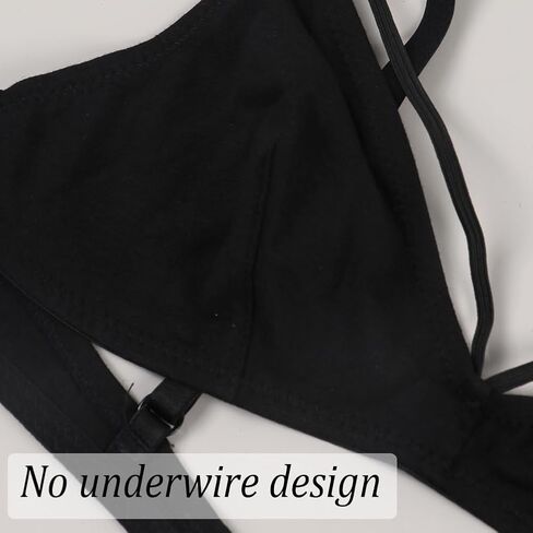 Bralette for Women Seamless Unlined Bra V Neck Wireless Triangle Bralette in Saudi Arabia