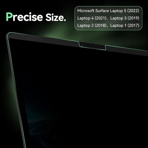 شاشة خصوصية نانو 13.5 بوصة لجهاز Microsoft Surface Laptop 6/5/4/3/2/1، طبقة قابلة للإزالة مضادة للتجسس، واقي أمان أسود، واقي شاشة غير لامع مضاد للوهج باللون الأزرق in Saudi Arabia