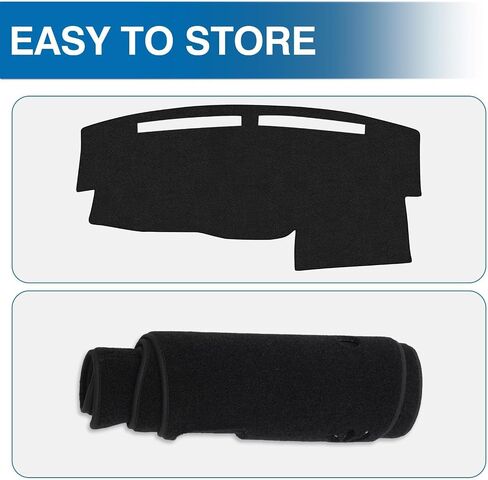 KUST غطاء لوحة القيادة للسيارة Honda CR-V CRV 2012-2016 اليد اليسرى للقيادة غير قابلة للانزلاق لوحة القيادة حصيرة الملحقات الداخلية لهوندا CRV CR-V مقاس مخصص داش حصيرة ظلة الزجاج الأمامي لا وهج أسود in Kuwait