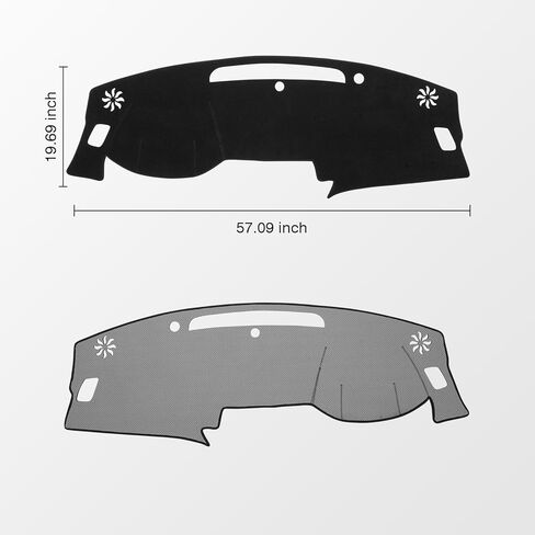 KUST غطاء لوحة القيادة للسيارة Honda CR-V CRV 2012-2016 اليد اليسرى للقيادة غير قابلة للانزلاق لوحة القيادة حصيرة الملحقات الداخلية لهوندا CRV CR-V مقاس مخصص داش حصيرة ظلة الزجاج الأمامي لا وهج أسود in Kuwait