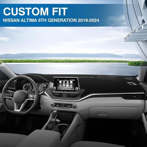 KUST غطاء لوحة القيادة للسيارة Honda CR-V CRV 2012-2016 اليد اليسرى للقيادة غير قابلة للانزلاق لوحة القيادة حصيرة الملحقات الداخلية لهوندا CRV CR-V مقاس مخصص داش حصيرة ظلة الزجاج الأمامي لا وهج أسود in Kuwait