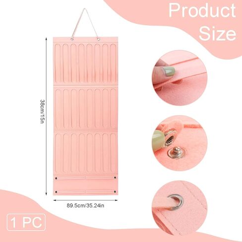 منظم حامل فيونكة الشعر للفتيات عصابات الرأس ومشابك الشعر وشماعة تخزين الشعر وإكسسوارات الشعر باللون الوردي in Kuwait