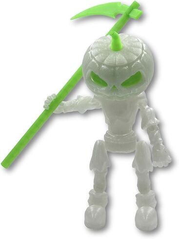 3D Printed Pumpkin Man Statue, Thriller Style Indoor Ornament, Jointed Movable Glow-in-The-Dark Figure, Souvenir (Luminous Blue &Luminous Green) in Saudi Arabia