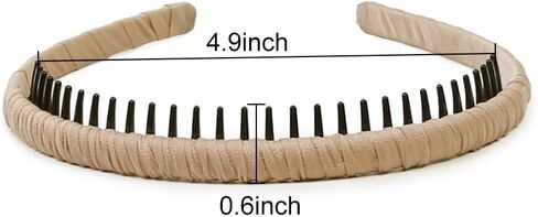 WOWOVOWOVO Thin Headbands for Women Girls Men Plastic Hairbands Fashion Non Slip Elastic Head Bands for Thick Hair Accessories (5 Packs) in Saudi Arabia
