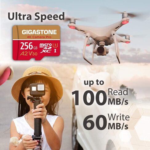 [5-Yrs Free Data Recovery] Gigastone 32GB 2-Pack Micro SD Card, 4K Camera Pro, UHD Video for GoPro, Action Camera, Wyze, DJI, Drone, R/W up to 95/35MB/s MicroSDHC Memory Card UHS-I U3 A2 V30 in Saudi Arabia