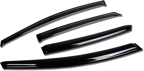 DNA MOTORING WVS-T2-0050 حاجب نافذة دخان داكن، واقي من المطر/الشمس (4 قطع)، عبوة واحدة in Saudi Arabia