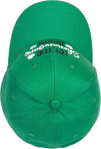 قبعة بيسبول قطنية خضراء قابلة للتعديل، قبعة بيسبول مطرزة لعيد القديس باتريك، قبعات سائقي الشاحنات الأيرلندية لاكي كلوفر للنساء والرجال in Kuwait