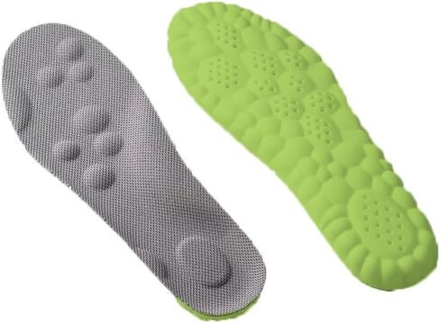 4D Cloud Technology Insole 4D Sports Memory Foam Insole, U-Shape Memory Foam Insole Ultra Soft Comfort Insole Soft Foot Protection Cloud Sense Insole (Orange, 7-10.5) in Saudi Arabia