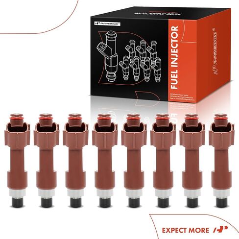 مجموعة A-Premium مكونة من 8 حاقن وقود متوافقة مع Toyota Tundra 4Runner Sequoia 2005-2009، Land Cruiser 2006-2007 وLexus GX470 2005-2009، LX470 2006-2007، 4.7L، استبدال # 2320950080، 232500F020 in Saudi Arabia