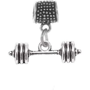 Inspired Silver - Silver Customized Charm for Bracelet with Cubic Zirconia Jewelry