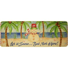 Decorative Christmas Runner Rug Non-Slip Floor Mats Indoor Outdoor Area Carpet Winter Holiday Welcome Doormats Merry Xmas Decor Entrance Rugs for Hallway Kitchen Living Room Bedroom (Happy Holiday B)
