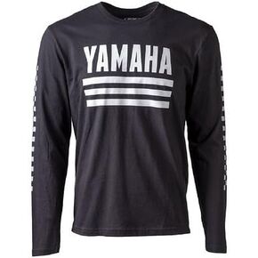 YAMAHA L/S T-Shirt 100% Cotton Powersports Motorcycle ATV UTV Crew Neck Long Sleeve T-Shirt