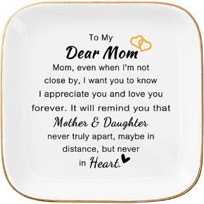 Friend Gifts for Women Trinket Dish Jewelry Tray - Side By Side...Friends Are Always Close At Heart, Long Distance Friendship Gifts for Women Best Friend Birthday Christmas Going Away Gift