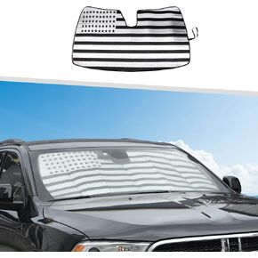 Jimen for Durango Sun Visor, Car Front Window Shade Windshield Reflector Sunshade Fit for Dodge Durango 2011-2024