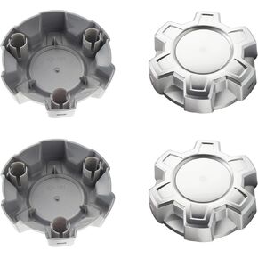 4Pcs Wheel Center Cap for 2019-2024 Silverado 1500 Wheel Rim Outer 187.5mm(7.38in) Silver Hub Caps Wheel Cover, Replacement 84173372 23378301