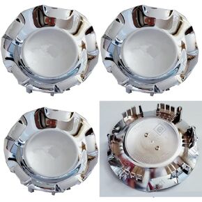 4PC for Chevy Wheel Center CAPS Silverado Tahoe Suburban Avalanche 2007-2013 Silver (4pcs Gloss Silver)