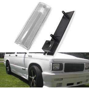 For Chevy S10 GMC Jimmy S15 Oldsmobile Front Bumper Signal Side Marker housing Smoked Lens GM2551108, GM2550116