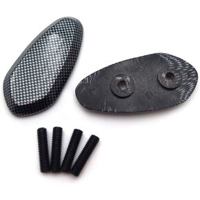 AfterMokit Replacement Mirror Block Off Base Plates for Yamaha R1 2000-2014 without Logo Black