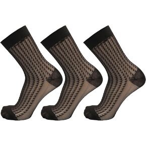 Mona's Choice 3-Pack Lightweight Mens Nylon Dress Socks