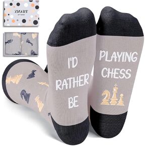 Zmart Best Gifts For Chess Lovers, Chess Gifts For Men Gifts For Chess Players, Chess Socks Men Funny Socks Cool Socks For Men