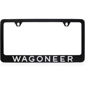 JEEP Grand Wagoneer Chrome Plated License Plate Frame with an Engraved EPOXY Filled Design