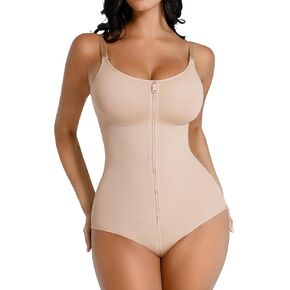 FeelinGirl Fajas Colombianas Shapewear for Women Tummy Control Full Body Shaper Tummy Tuck Compression Garment with Zipper