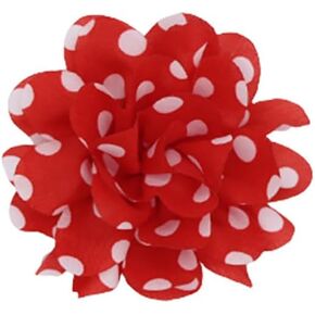 Flower Hair Clip and Brooch Pin Double Color Spot Flower Brooch Lapel Pins Dainty Elegant Camellia Brooch Pin Handmade Flower DIY Clothing Shoes Hats Accessories Wedding Party Dance Banquet Dress Suit Ceremony Jewelry Accessories for Women