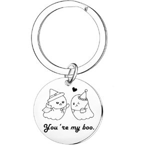 Halloween Boo Basket Stuffers Gifts for Her Him Halloween Boo Keychain Gifts for Couple Basket Gifts for Boyfriend Valentine‘s Day Gifts for Boyfriend Girlfriend