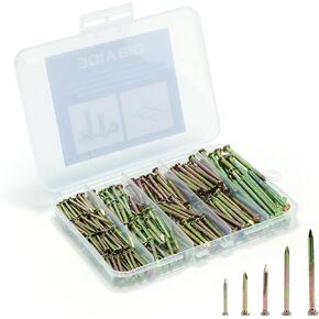 Gold Hardware Nails, Hanging Nails, Nails for Hanging Pictures, Finishing Nails, Hanging Nails, Wire Nails, Wall Nails for Hanging, Pin Nails,Small Nails (1" Nails-1 lbs Glod)