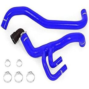 Mishimoto MMHOSE-F62-10BL Silicone Radiator Hose Kit Compatible With Ford F-150 6.2 2010-2014 Blue