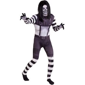 Morphsuits Laughing Jack Costume, Laughing Jack Scary Costumes, Laughing Jack Zentai Suit, Laughing Jack Skin Suit Costume