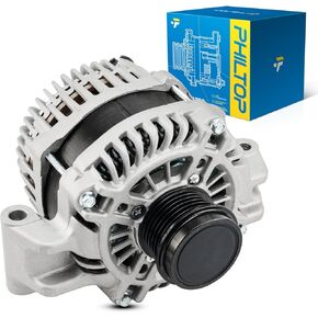 PHILTOP Alternator Compatible with Chrysler 200 2015-2017 2.4L, Compass 2018-2022, Cherokee 2014-2019 2.4L, Renegade 2015-2021 2.4L, ProMaster City 2015-2022 11554 12V 160Amp CW SD6 6-Groove Pulley